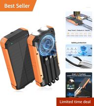 Innovative 20000mAh Outdoor Solar Charger with Multi-Device Support &amp; LE... - $59.35