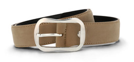 Vegan belt modern and elegant buckle nubuck effect solid pattern sustainable - £34.17 GBP