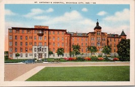St. Anthony&#39;s Hospital Michigan City IN Postcard PC497 - £3.91 GBP