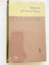 Elements of Critical Theory (Wayne Shumaker - 1952) HC - $20.99