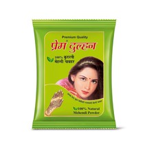 3 X Prem Dulhan Natural Mehandi Powder 100% pure henna leaves ( PACK OF 3 ) - £47.47 GBP