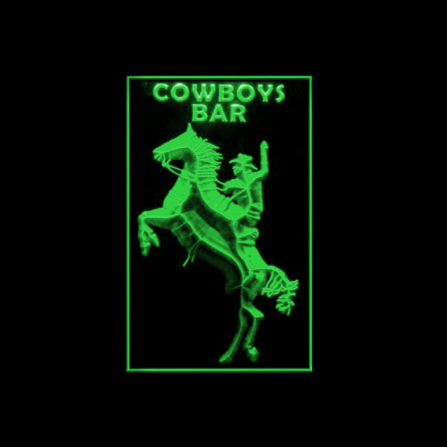 220101B Cowboy Bar Vintage Beer Happy Hour Legendary Original LED Light ... - $21.99