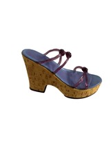 Just the Right Shoe Raine Willitts Designs Cork Wedge 25093 Miniature Sandal - £19.46 GBP