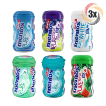 3x Mentos Pure Fresh Variety Pack Gum ( 50 Pieces Per Bottle ) Mix &amp; Match! - £16.57 GBP