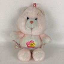 Care Bears Baby Hugs Plush Stuffed Animal Toy Heart Pink 11&quot; Vintage 1983 Kenner - £27.15 GBP