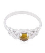 Occhio di tigre 925 anello in argento massiccio artigianato gioielli per... - $13.92 CAD