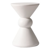 LeisureMod Modern Side Table Round Fiberstone Top Accent End Table for H... - $2,527.70 MXN