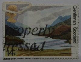 Vintage Stamps British Great Britain 14 Pence P Glenfinnan Uk England X1 B3 - £1.39 GBP