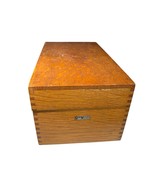Globe Wernicke Oak Wood Dove Recipe File Holder Index Box 1940s No 7310-... - $532.15 MXN
