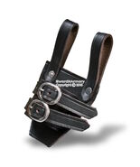 Medieval Genuine Quality Leather Vertical Belt Frog Adjust Strap Reenact... - $17.80