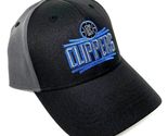 MVP Clippers Logo Basketball Black Grey Curved Bill Adjustable Hat Cap - $17.59