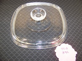 PYREX CLEAR 44-A A9C SQUARE LID CORNING WARE - $13.48