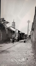 Vintage Photo;Street Scene And Pagoda ;Canton , China;Circa 1912 - £11.76 GBP