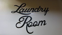 "Laundry Room" Metal Word Art - Black - Size Vary Per Word - £40.23 GBP