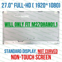 27&quot; LCD FHD Screen Display Non Touch 30 Pin HP 27-C 27-CA2001A 27-CA2005A - £179.79 GBP