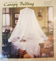 Deluxe Canopy Bedding White Netting New in Package - One Size Fits All - £11.62 GBP