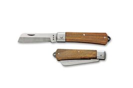 Kanetsune KT-402 Electrician's Wood Handle Folding Pocket Knife Japan made - $19.74
