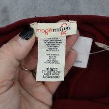 Imagenation Jumpsuit Womens L Red Plain Long Sleeve Scoop Neck Outwear - £23.20 GBP