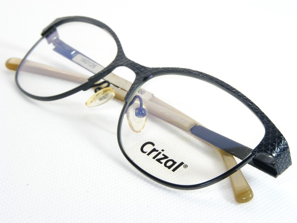 Société des Lunetiers Crizal Paris 0101 ONIX BLACK EYEGLASSES FRAME 51-17-135mm Item image 4
