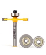 Yonico Biscuit Cutter Joint Slot Router Bit &amp; Bearing Set 1/4-Inch Shank... - $37.97