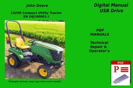 John Deere 1025R Compact Utility Tractor Repair &amp; Operators Manual SEE D... - £22.92 GBP