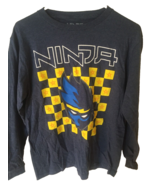 NEW Boys Ninja Navy Heather Large Long Sleeve T-Shirt - $249.87 MXN