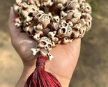 Chapelet de la déesse KALI Nar Mund Mala, crâne sculpté, grandes perles ... - $37.31