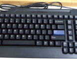 Vintage IBM Keyboard Wired PS/2 Black - £18.00 GBP