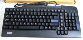 Vintage IBM Keyboard Wired PS/2 Black - $22.40