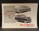 Nash Rambler Airflyte America&#39;s &quot;Most Exciting&quot; New Car Sales Brochure 1951 - $67.49