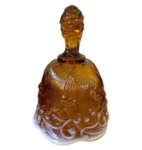 Fenton Glass Cameo Opalescent Amber Lily Of the Valley 6” Bell Vintage 1980s - £31.14 GBP