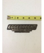 EGGEBRECHT CHEVROLET GEO DULUTH MN Vintage Car Dealer Plastic Emblem Bad... - €25,92 EUR