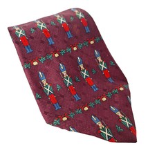 Adams Nutcracker Christmas Toy Soldier Holiday Novelty Silk Necktie - £17.95 GBP