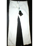 New Womens Designer Emporio Armani Cotton Pants 44 8 White Tall NWT Belt... - $955.35