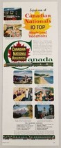 1955 Print Ad Canadian National Railways Canada 10 Top Maple Leaf Vacations - $11.68