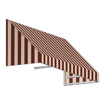 Awntech EN1030-US-3BT 3.38 ft. New Yorker Window &amp; Entry Awning, Burgundy &amp;  - £311.52 GBP