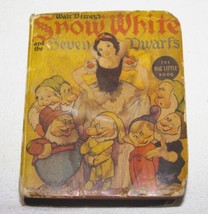 Disney Snow White and the Seven Dwarfs #1460 Big Little Book 1938 Whitma... - $24.18