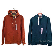 NWT Eddie Bauer  Men’s Sueded Fleece Front Full Zip Hoodie Jacket Medium Weight - £30.05 GBP