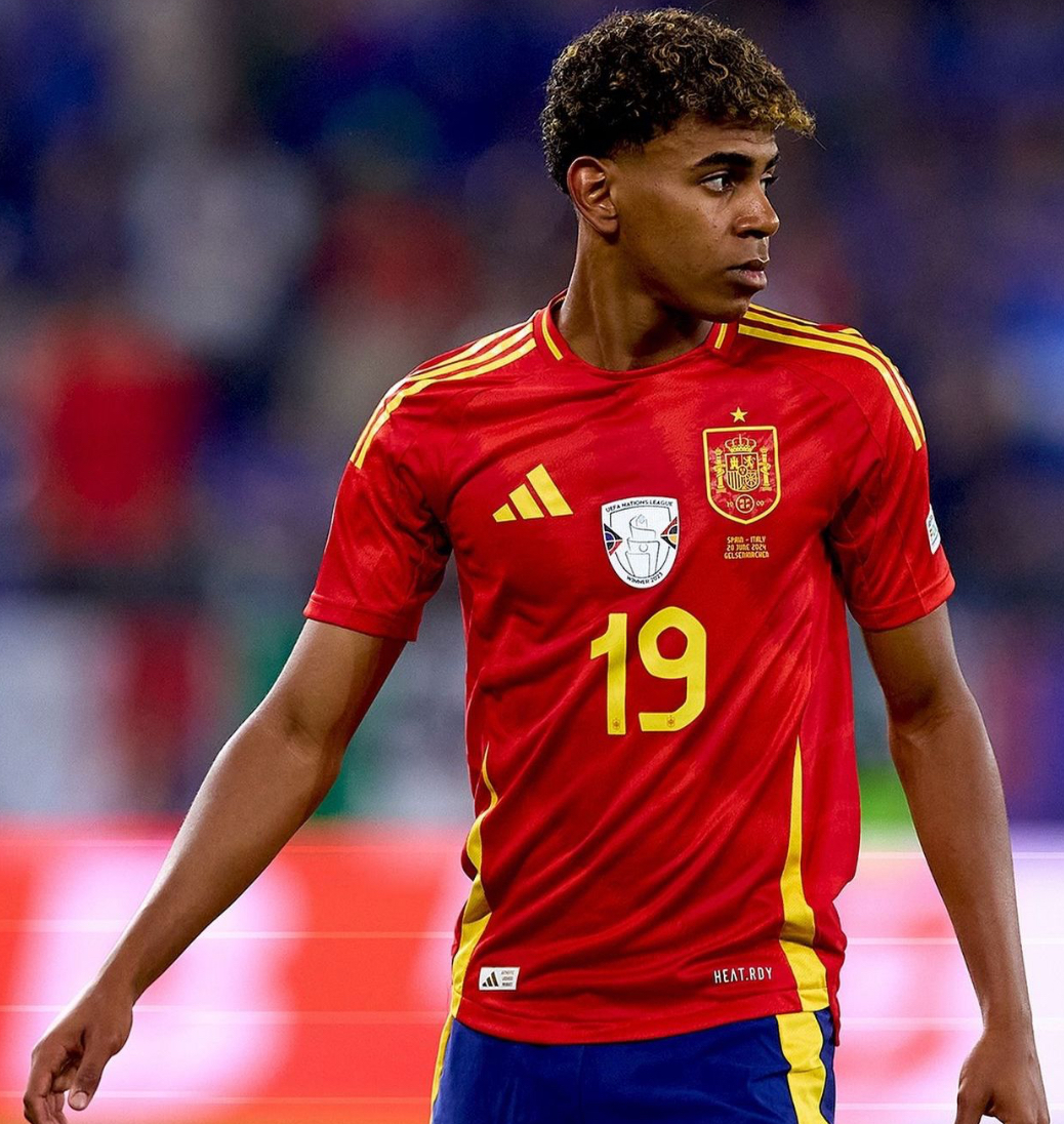 ADIDAS SPAIN EURO2024 FINAL LAMINE YAMAL SOCCER  JERSEY SHIRT // FREE SHIPPING