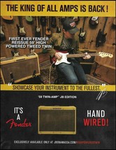 Joe Bonamassa Fender Reissue 59&#39; Tweed Twin-Amp Edition 2018 ad print - £3.32 GBP