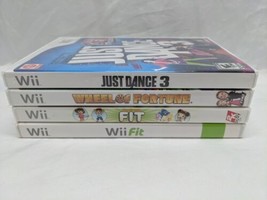 Lot Of (4) Nintendo Wii Family Activity Party Games Wii Fit Wheel Of Fortune + - $23.76