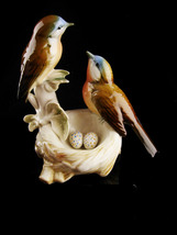 Antique Bird nest Porcelain Figurine KARL ENS - Vintage German statue - - £299.75 GBP