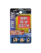 Star Trek TOS Beam Me Up Scotty! Reusable Phone/Tablet Screen Wipe, NEW UNUSED - £2.36 GBP
