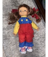 2-Vintage 1973 Horsman Girl Doll Vinyl &amp; Cloth 17&quot; Auburn Hair - £12.66 GBP