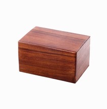 Large/Adult 200 Cubic Inch Rosewood Plain Funeral Cremation Urn for Ashes - £102.00 GBP