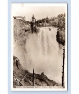 RPPC Snoqualmie Falls and Lodge Washington WA Juleen Photo 464 UNP Postc... - €4,17 EUR