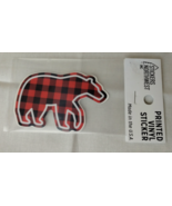 Stickers Northwest Inc Plaid Bear 3.5 in Printed Vinyl Sticker - £5.28 GBP