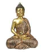 Eastern Enlightenment Buddha Shakyamuni Sitting in Meditation Mudra Figu... - $47.97 CAD