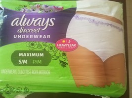 Always Discreet Maximum Absorbency Incontinence Underwear, Small 19 ea (2 pack) - £20.24 GBP