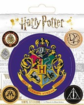 Harry Potter Sticker Sheet With 5 X Vinyl Stickers (Hogwarts) - £3.92 GBP